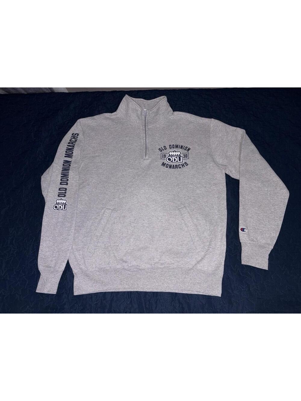 Champion Old Dominion University ODU Monarchs Eco Fleece Quarter-Zip Lrg